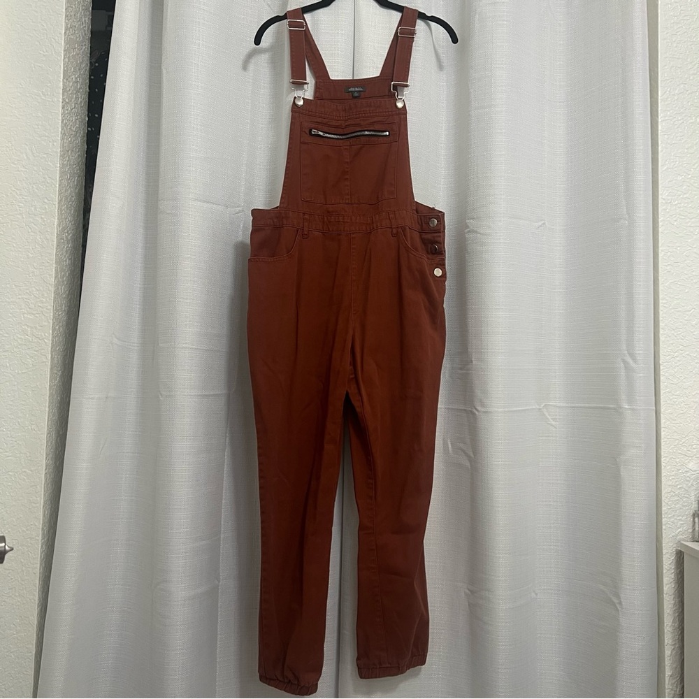 Wild Fable Rusty Orange/Brown Long Overalls